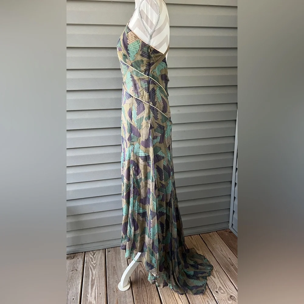 Diesel Dress Silk Dress Fregius Vestito Chiffon High Low Sz M - Picture 3 of 15